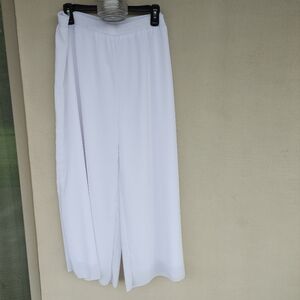 White Gauzy Palazzo Pants w/ Lining - Brand New Never Worn (XXL)